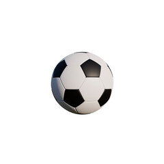 Fototapeta premium Classic soccer ball isolated on white background. 3D render