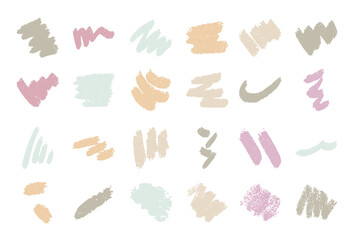 Fototapeta premium hand drawn seamless vector textured paint brush strokes 