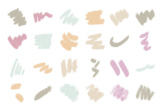 hand drawn seamless vector textured paint brush strokes 