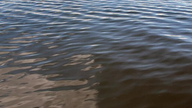 water surface with small riptide waves