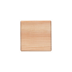 real wooden cube isolated on a white background. symbol of leadership, teamwork and growth