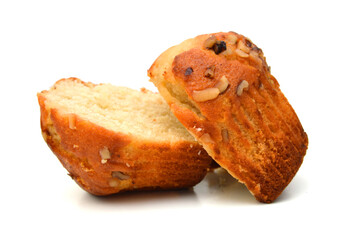 Isolated muffin on white background