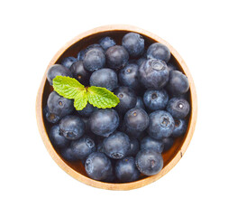 Bue berry on white background 