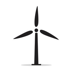 Windmill alternative wind turbine and renewable energy vector icon environment concept for graphic design, logo, website, social media, mobile app, ui illustration