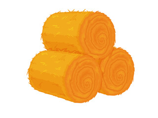 Straw hay. Straw grass. Food for agricultural animals.