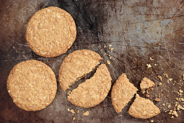 Oat biscuit cookies