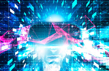 visore, occhiali, 3d,  metaverso, realt&agrave; virtuale, realt&agrave; aumentata