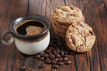 Cookies and cup of coffee