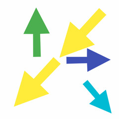 arrows that have different colors