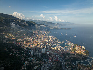 monaco drone view