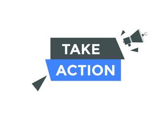 Take Action button. Web template Take Action. social media post
