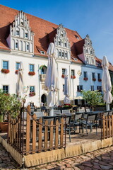Fototapeta na wymiar meißen, deutschland - marktplatz mit rathaus