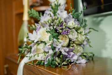 wedding bouquet in a vase