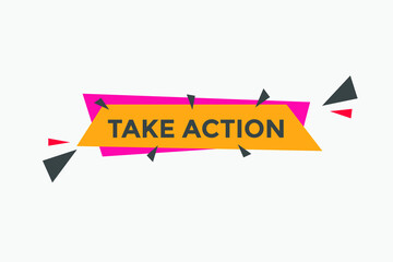 Take Action button. Web template Take Action. social media post
