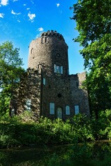 Fototapeta na wymiar Alte Burg zwischen Bäumen 