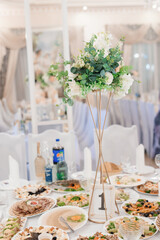 wedding reception table