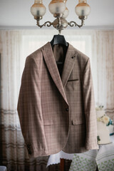 designer suit on mannequin