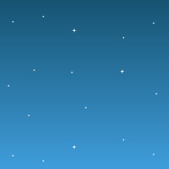 Sky image starry night sky background. jpeg illustration Paper isolated blue sky with white clouds background. Abstract poster paper cartoon design object for poster, flyer, postcard, web, banner