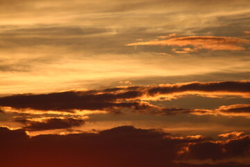 Naklejka premium ciel et nuages en Normandie