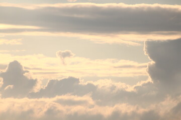 Obraz na płótnie Canvas ciel et nuages en Normandie
