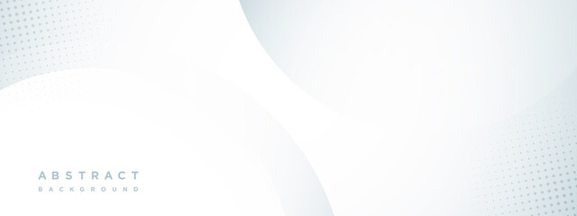White Abstract background with circle shape design