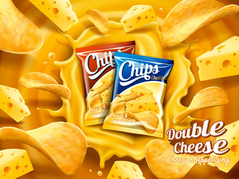 Double Cheese Potato Chips Ad