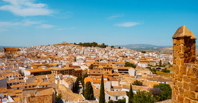 panoramic view over Antequera, Spain