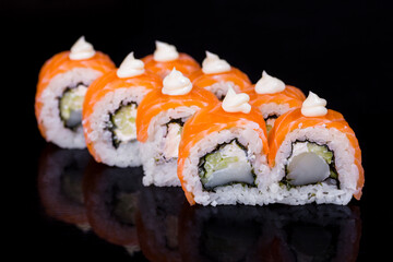 Sushi with salmon