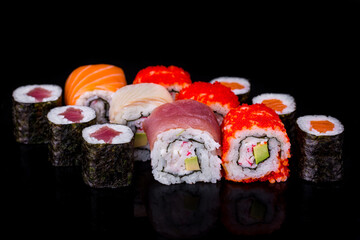 Different types of sushi