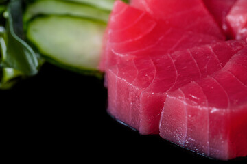 Sashimi with tuna