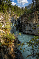Tokkum Creek in the canyon Kootenay National Park British Columbia Canada