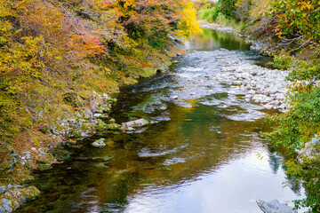 みたらい渓谷（奈良県吉野郡天川村）の紅葉