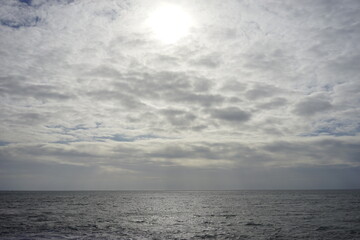 clouds over the sea