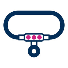 luxury padlock icon on transparent background