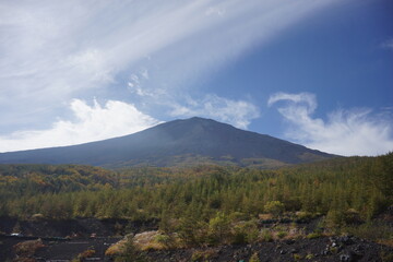landscape with clouds　夏の富士山五合目