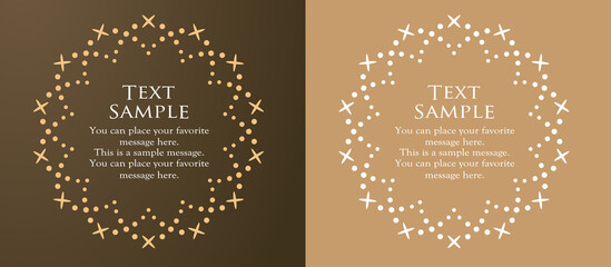 高級感のあるカードデザイン。アンティークな装飾デザイン。エレガントな縁の模様。