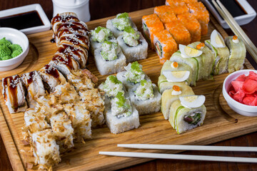 Various types of rolls