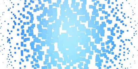 Light BLUE vector background with rectangles.