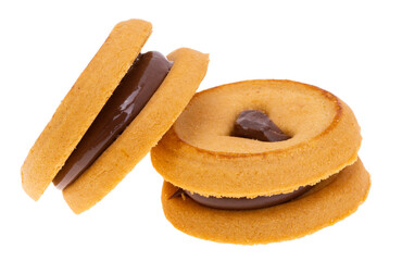 sandwich cookie isolated