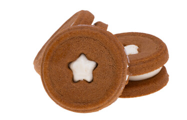 sandwich cookie isolated
