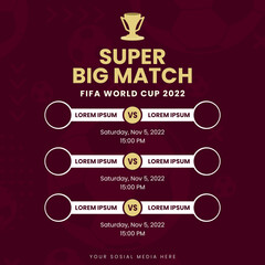 World Cup 2022  fixtures Schedule