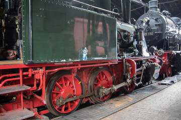 Fototapeta na wymiar heavy old locomotive