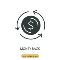 money back icons  symbol vector elements for infographic web