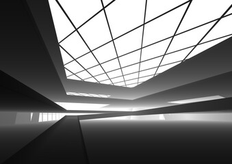 Obraz premium Modern architecture 3d rendering