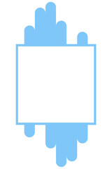 colorful abstract square frame