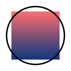 gradient circle text box