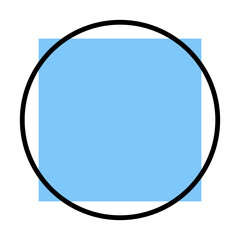 circle text box frame