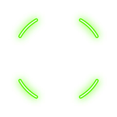 Obraz premium neon round split frame