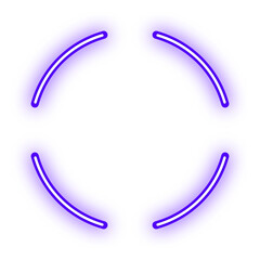 neon round split frame