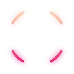 glow gradient round split frame